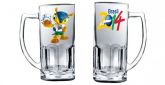 Caneca de Chopp de Vidro Transparente 525 ml UN